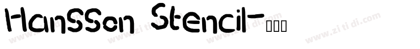 Hansson Stencil字体转换
